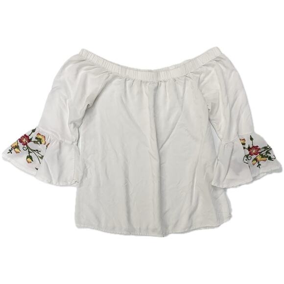 White Off the Shoulder Top - Picture 5 of 12